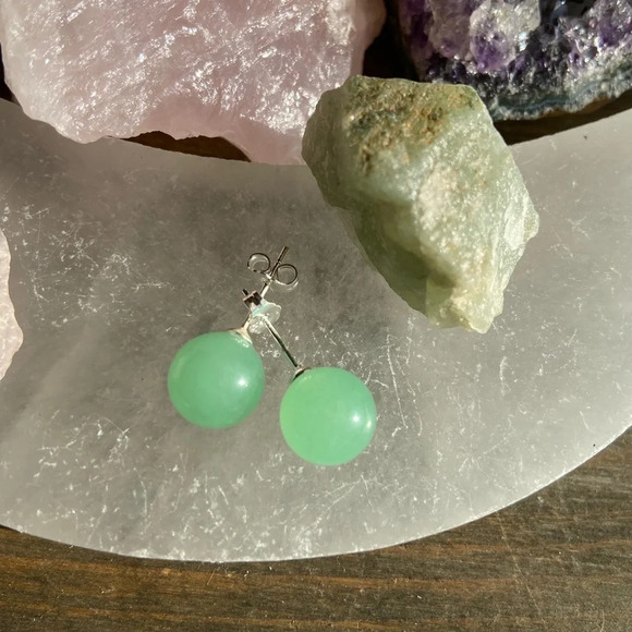 Alquimia Green Gemstone Earrings - Picture 1 of 6
